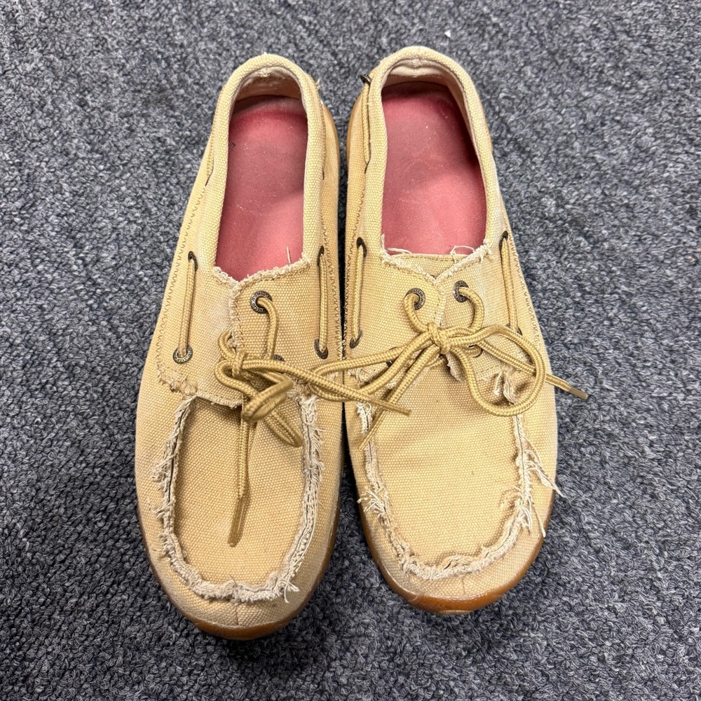 Twisted X Women's Driving Moc Boat Shoes Size 9 Style WDM0050 Tan